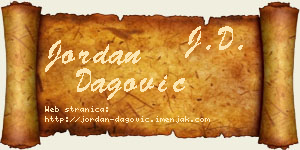 Jordan Dagović vizit kartica